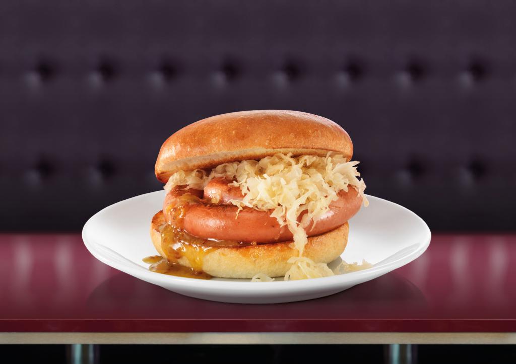 Diner Dog The French mit Sauerkraut und Honig-Senf
